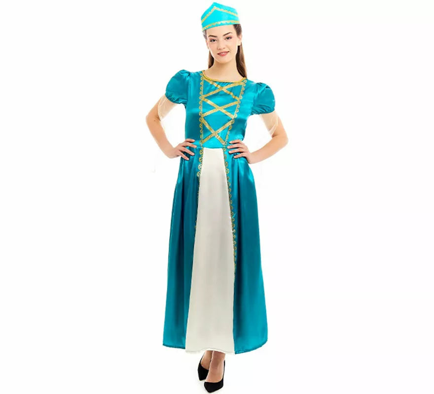 Translation missing: fr.Disfraz de Princesa Medieval azul para mujer
