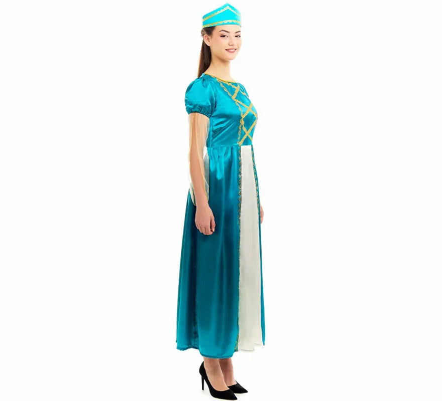 Translation missing: fr.Disfraz de Princesa Medieval azul para mujer