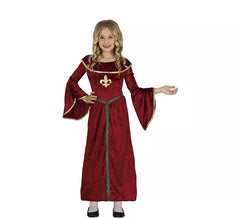 Déguisement princesse médiévale à manches fille