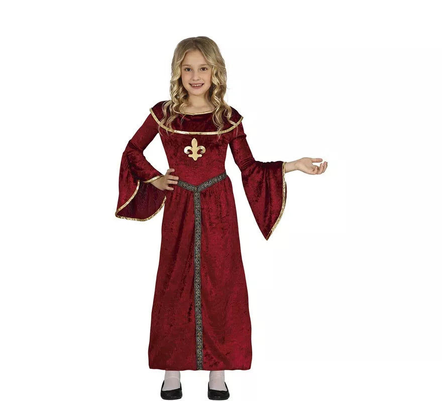 Translation missing: fr.Disfraz de Princesa Medieval con mangas para niña