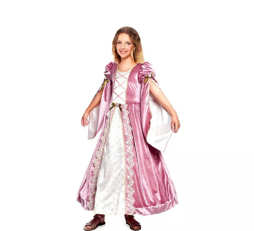 Translation missing: fr.Disfraz de Princesa Medieval Púrpura para niña