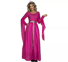 Déguisemetn de Princesse Médiévale Rose pour femme