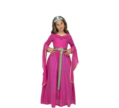 Déguisement de Princesse Médiéval Rose pour fille