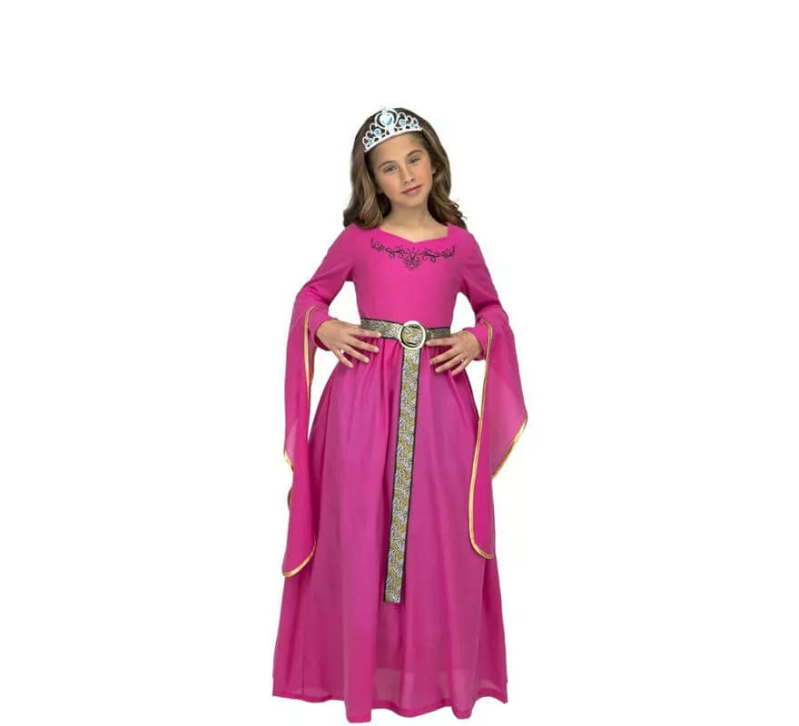 Translation missing: fr.Disfraz de Princesa Medieval Rosa para niña