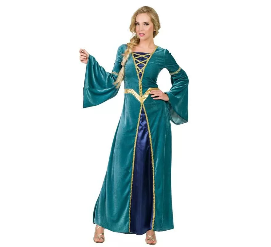 Translation missing: fr.Disfraz de Princesa Medieval Verde para mujer