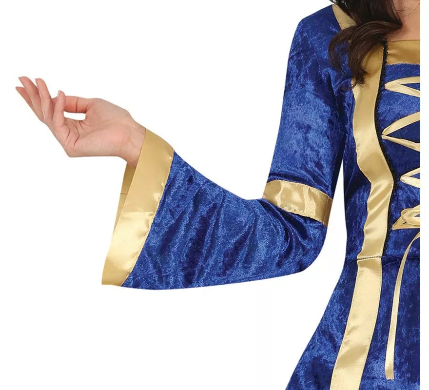 Translation missing: fr.Disfraz de Princesa o Noble Medieval azul para mujer