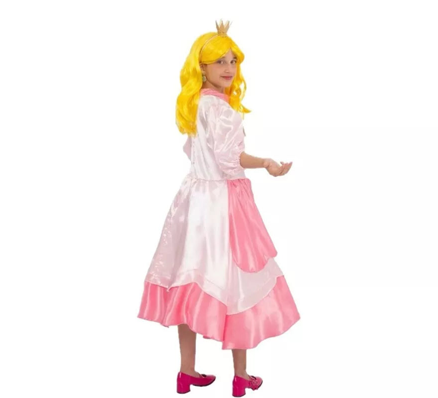Translation missing: fr.Disfraz de Princesa rosa con broche para niña