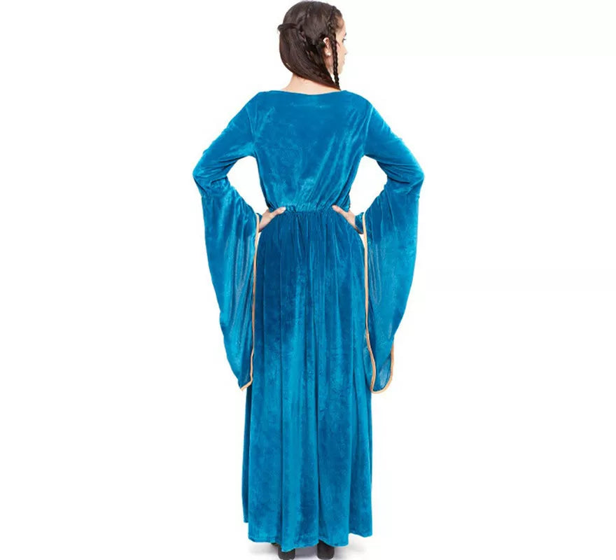 Translation missing: fr.Disfraz de Princesa Vikinga o Medieval Azul para mujer