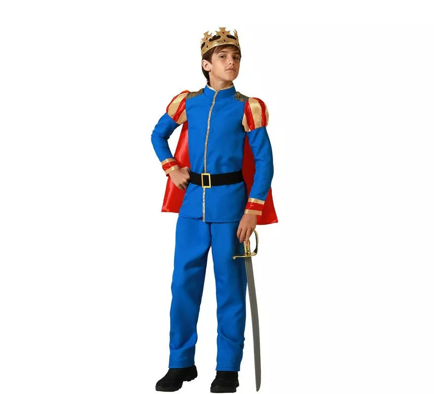 Translation missing: fr.Disfraz de Príncipe azul con Capa para niño