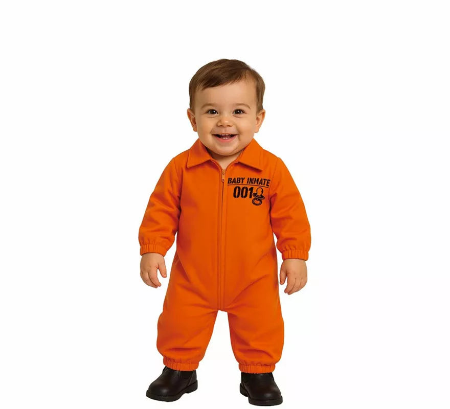 Disfraz de Prisionero naranja para bebé