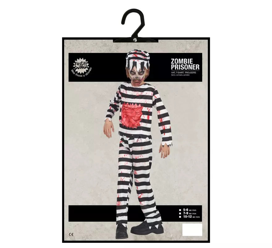 Translation missing: fr.Disfraz de Prisionero Zombie para niños