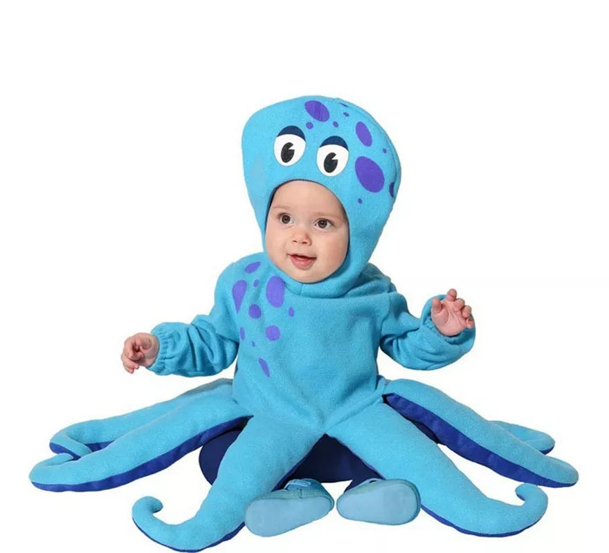Translation missing: fr.Disfraz de Pulpo Azul con Tentáculos para bebé
