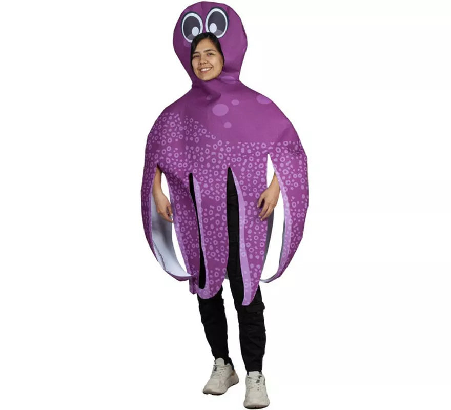 Translation missing: fr.Disfraz de Pulpo morado para adultos