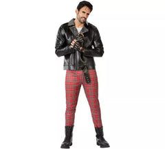 Punk Costume rouge et noir hommes