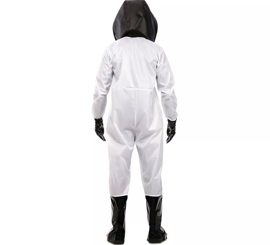 Translation missing: fr.Disfraz de Químico en traje blanco y negro para hombre