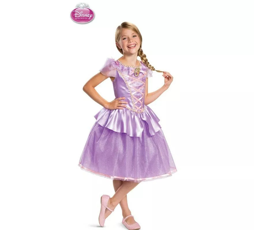 Translation missing: fr.Disfraz de Rapunzel Disney Enredados Deluxe para niña