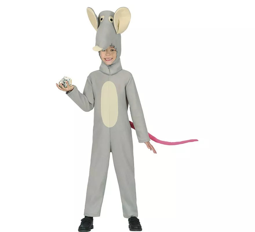 Translation missing: fr.Disfraz de Ratón gris con gorro para niños
