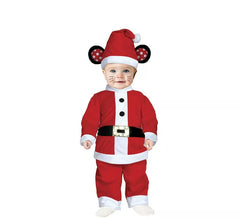 Déguisement Père Noël petite souris avec ceinture pour bébé