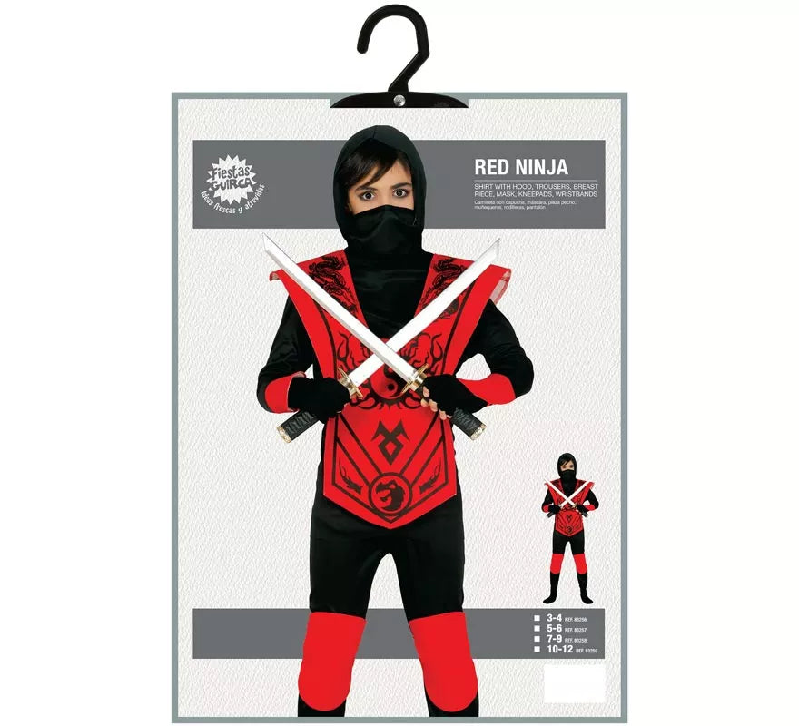 Translation missing: fr.Disfraz de Red Ninja varias tallas