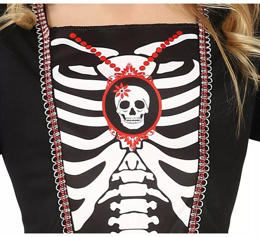 Translation missing: fr.Disfraz de Reina Calavera Oscura para niña