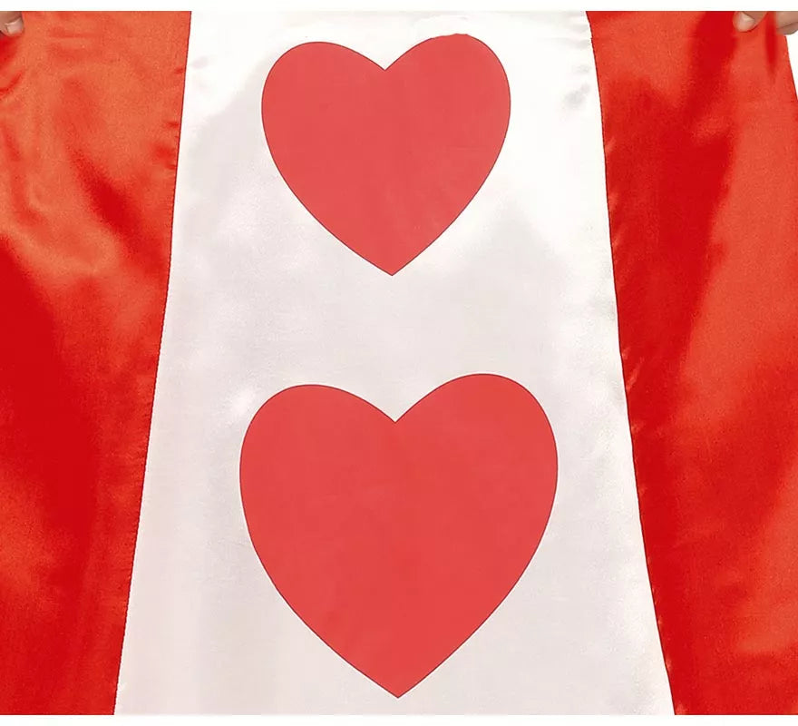 Disfraz de Reina Corazones para niña