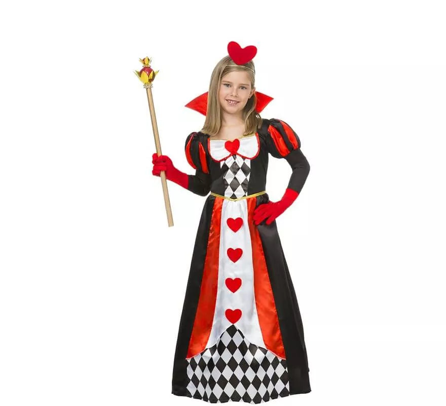 Translation missing: fr.Disfraz de Reina de Corazones para niña