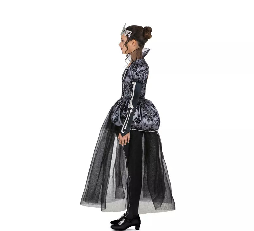 Translation missing: fr.Disfraz de Reina de las Catacumbas elegante para niña