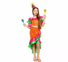 Costume de reine de samba pour filles