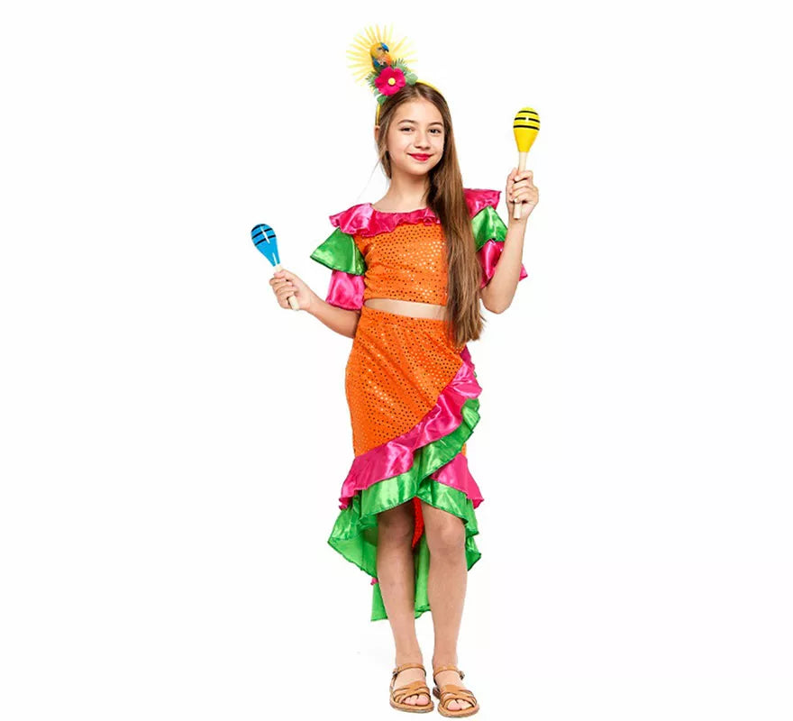 Translation missing: fr.Disfraz de Reina de Samba para niña