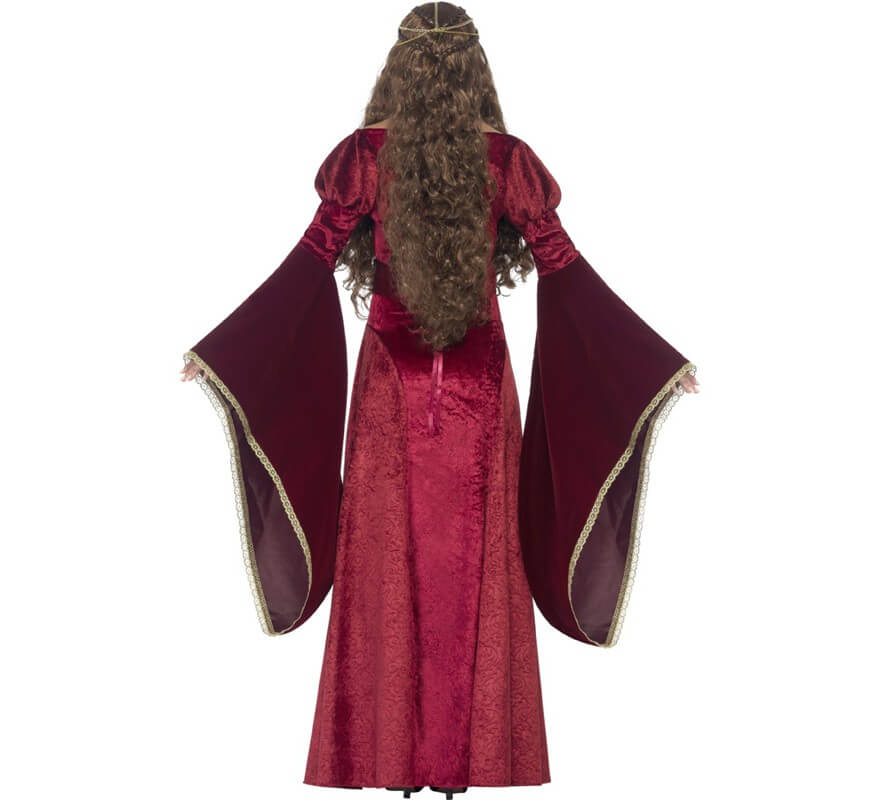 Translation missing: fr.Disfraz de Reina Medieval Burdeos para mujer