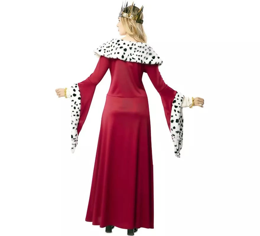 Translation missing: fr.Disfraz de Reina Medieval con estampado deluxe para mujer