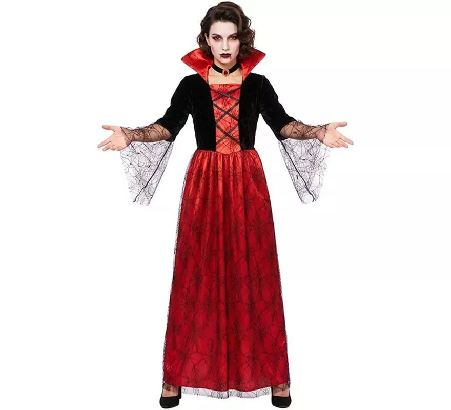Translation missing: fr.Disfraz de Reina Vampira antigua rojo para mujer