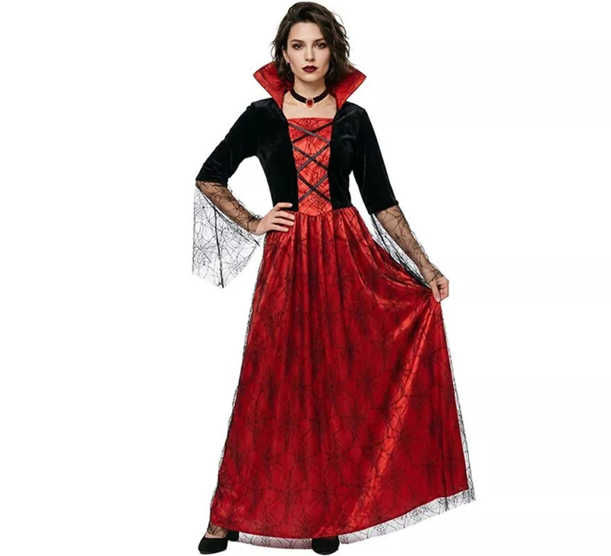 Translation missing: fr.Disfraz de Reina Vampira antigua rojo para mujer