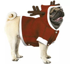 Déguisement renne père noël chien