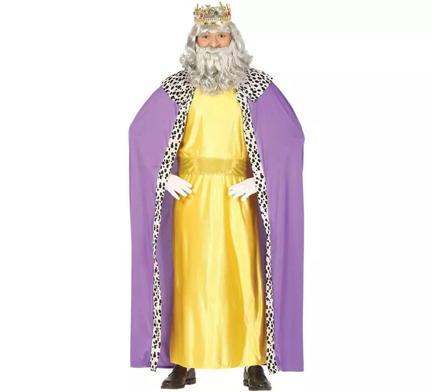 Translation missing: fr.Disfraz de Rey Mago Amarillo para hombre