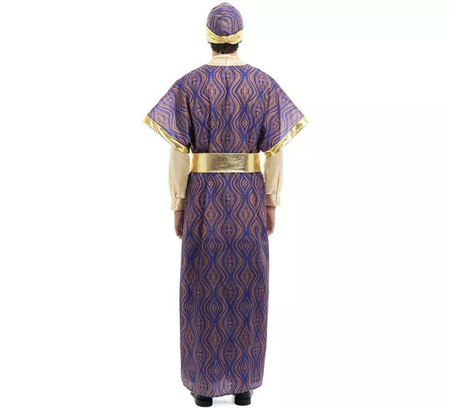 Translation missing: es.Disfraz de Rey Mago Baltasar morado para hombre