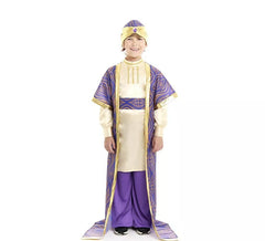 Déguisement roi sorcier violet Baltasar enfant
