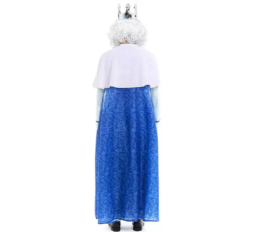 Translation missing: es.Disfraz de Rey Mago Melchor azul y blanco para hombre