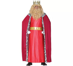 Déguisement de Roi Mage Rouge pour homme