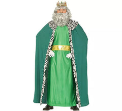 Déguisement de Roi Mage Vert pour homme