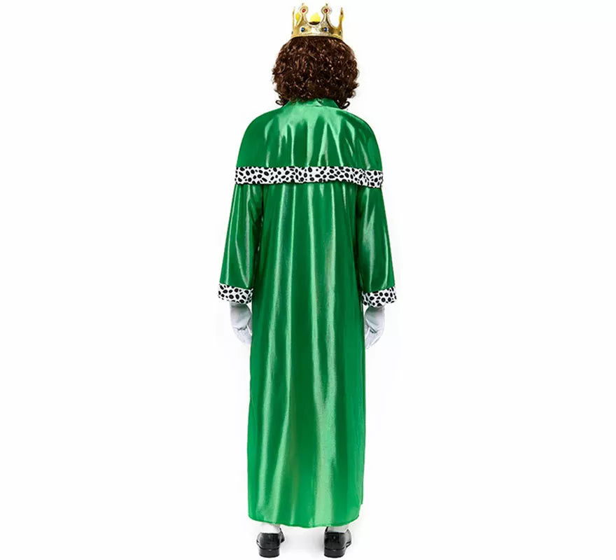Translation missing: es.Disfraz de Rey Mago verde para hombre