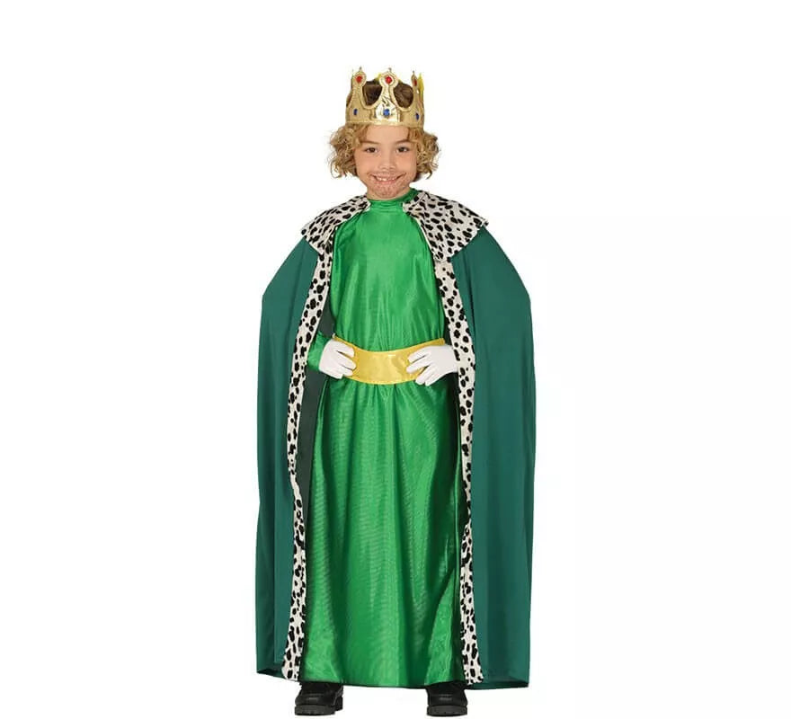 Translation missing: fr.Disfraz de Rey Mago Verde para niño