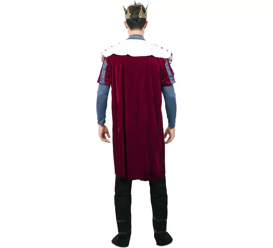 Translation missing: fr.Disfraz de Rey Medieval con estampado deluxe para hombre