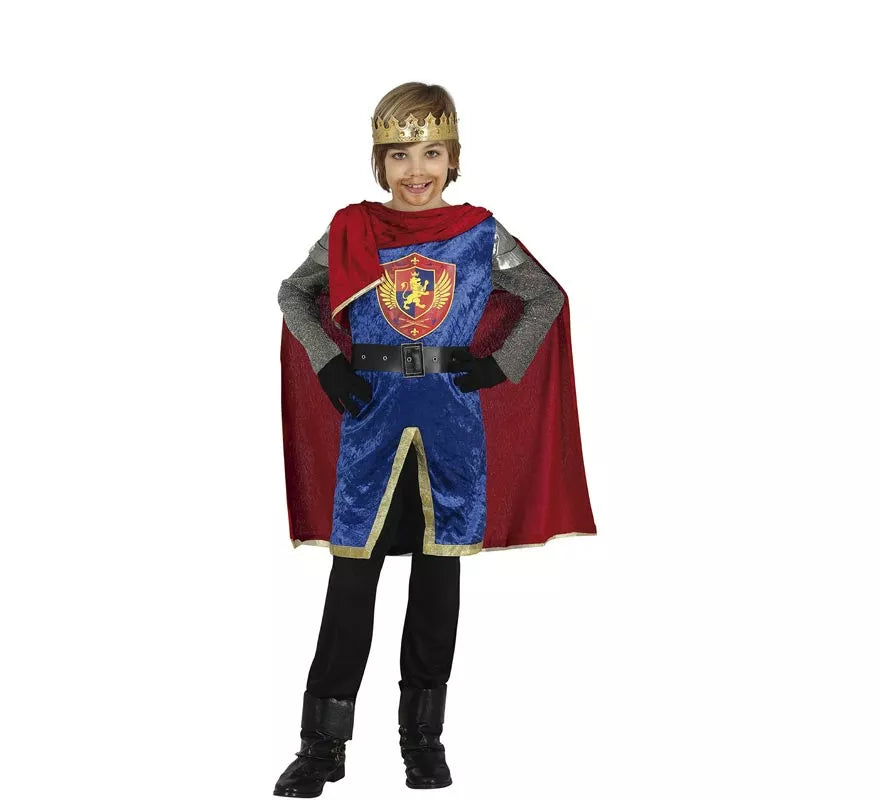Translation missing: fr.Disfraz de Rey Medieval Elegante con capa para niño