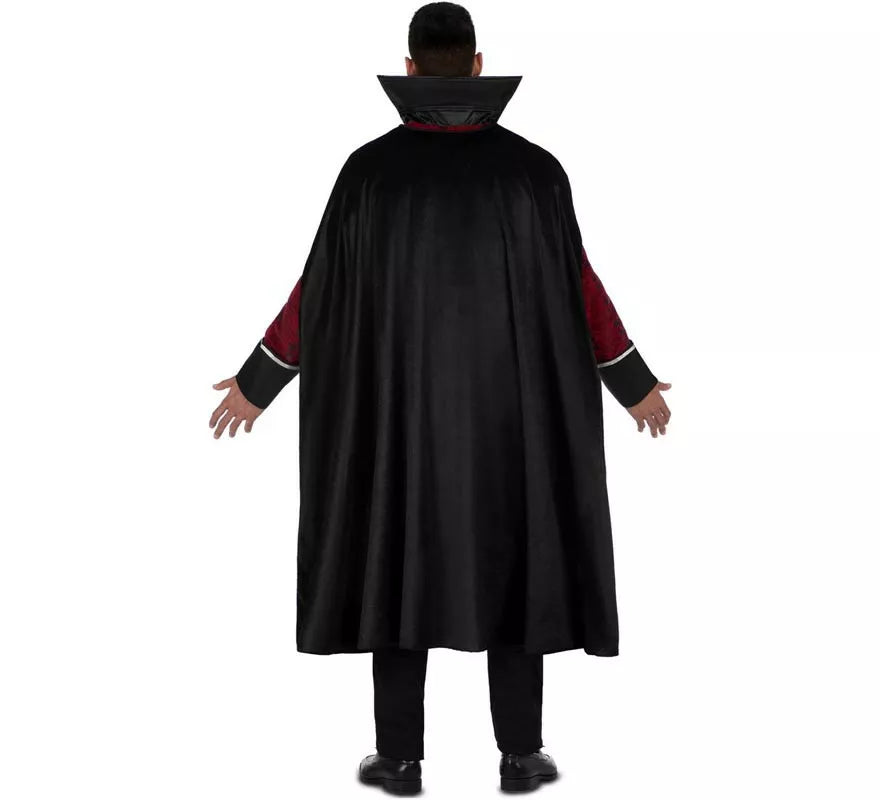 Translation missing: fr.Disfraz de Rey Vampiro burdeos oscuro para hombre