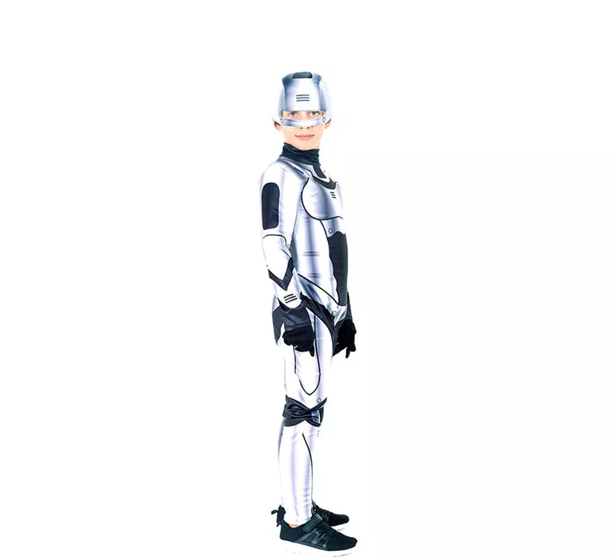 Translation missing: fr.Disfraz de Robot Killer Plateado para niño