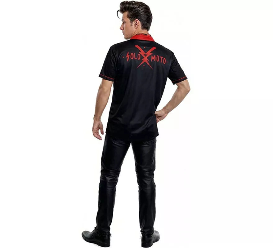 Translation missing: fr.Disfraz de Rockabilly Negro Años 50 para hombre