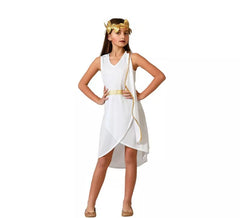 Déguisement Romana blanche avec détails dorés fille