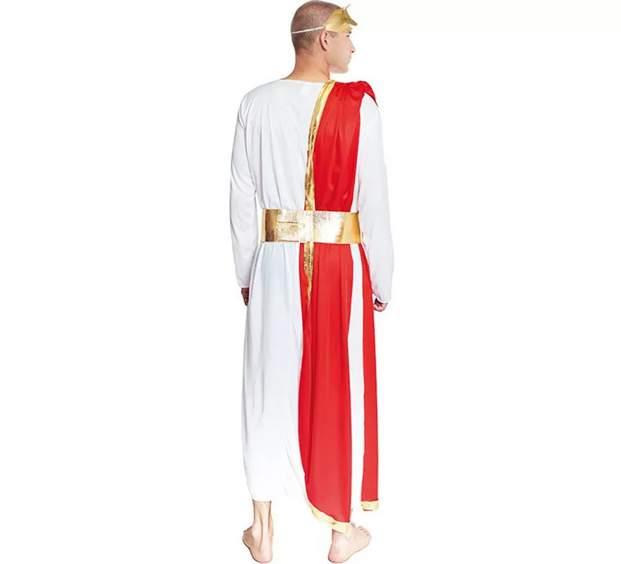 Translation missing: fr.Disfraz de Romano blanco Elegante para hombre