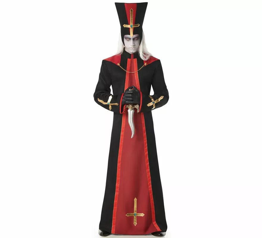 Translation missing: fr.Disfraz de Sacerdote Satánico para hombre